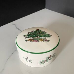 Christmas Tree Trinket Box by Spode